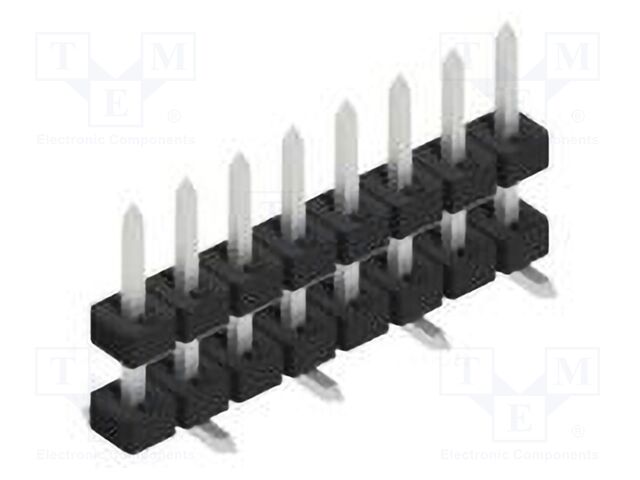 Connector: pin strips; pin header; male; PIN: 8; 2mm; SMT; 1x8; 100V