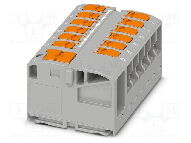 Splice terminal: rail; 24A; 450V; push-in; PA; L: 21.7mm; 0.14÷4mm2