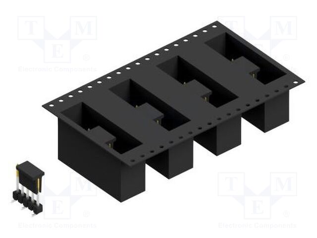 Connector: pin strips; pin header; male; PIN: 5; 2.54mm; SMT; 1x5