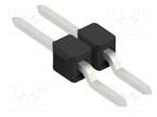 Connector: pin strips; pin header; male; PIN: 2; 2.54mm; SMT; 1x2