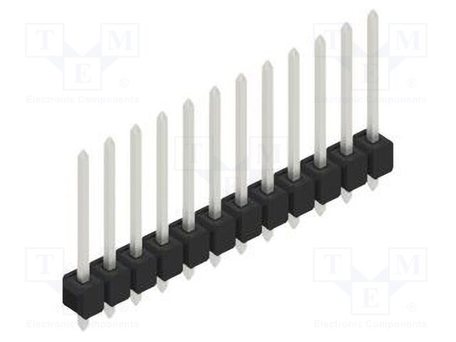 Connector: pin strips; pin header; male; PIN: 12; 2.54mm; THT; 1x12
