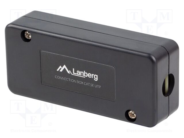 RJ45 module; black; Cat: 5/5e; IDC,both sides; Enclos.mat: ABS