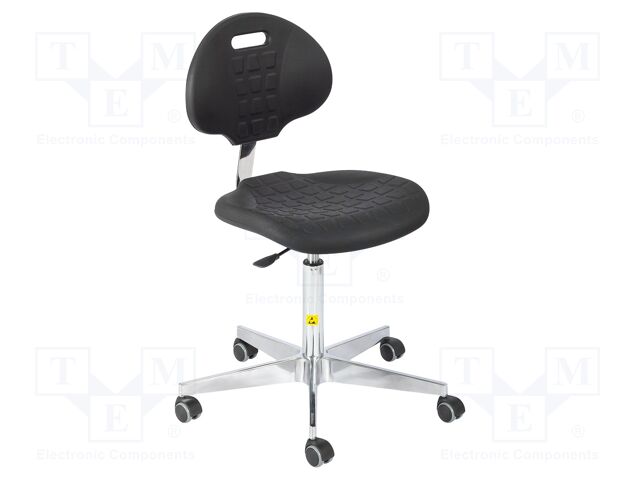 Chair; ESD; Seat dim: 470x440mm; Back dim: 420x320mm; 550÷730mm