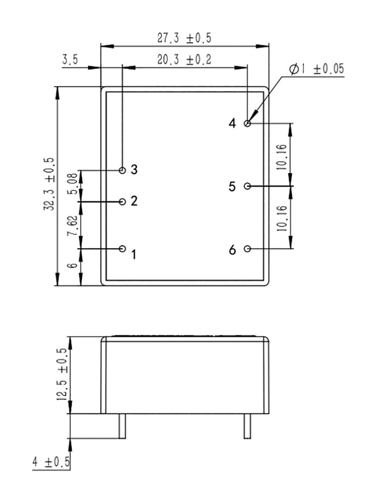 Converter: DC/DC; 15W; Uin: 18÷75VDC; Uout: 3.3VDC; Iout: 4.5A; PCB