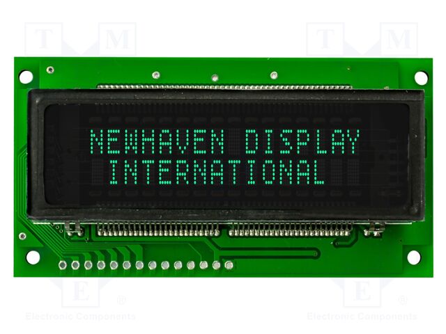 Display: VFD; matrix; 16x2; Temp: -40÷85°C; Storage temp: -50÷95°C