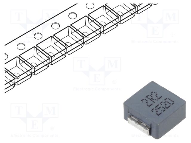Inductor: wire; SMD; 2.2uH; ±20%; 8.8x8.4x3.8mm