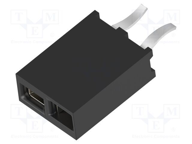 Socket; pin strips; HV-100; female; PIN: 2; straight; 2.54mm; THT