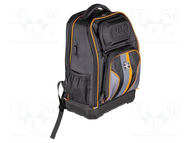 Backpack; tool case; grey-black; polypropylene; 375x508x279mm