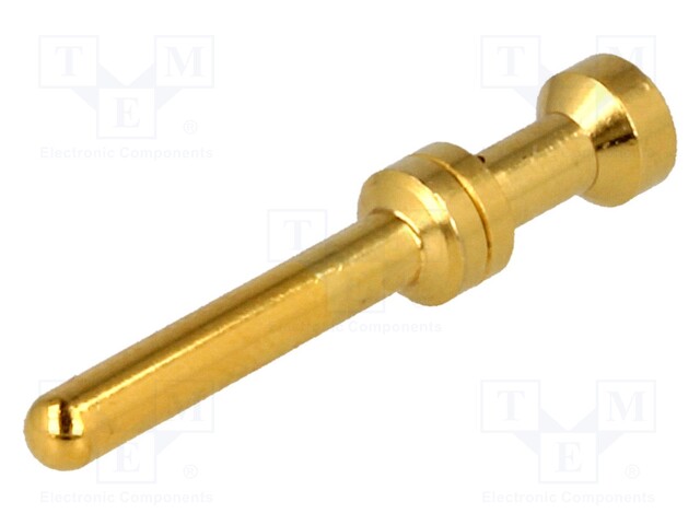 Contact; male; 1mm2; 18AWG; Han E HMC; gold-plated; crimped; 16A