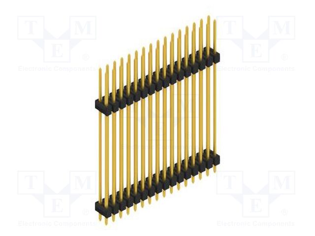 Connector: pin strips; pin header; male; PIN: 32; 2.54mm; THT; 2x16