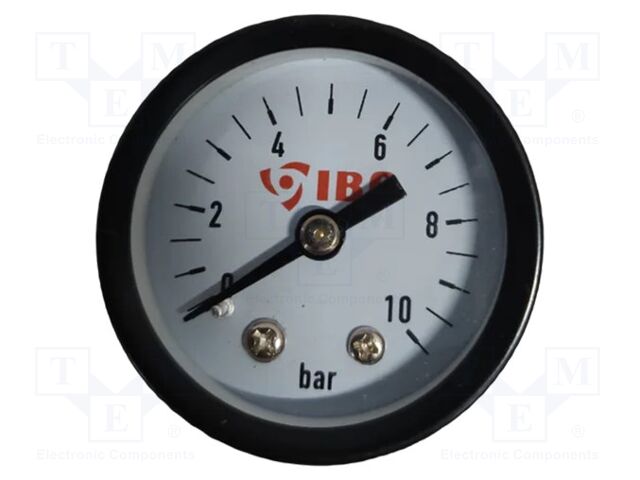 Manometer; 0÷10bar; water; Enclos.mat: plastic