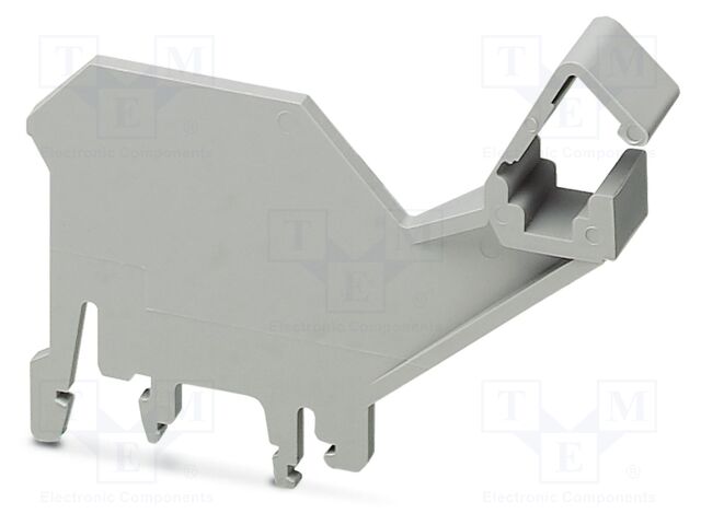 Mounting clamp; PA; ways: 1; W: 2mm; H: 74.3mm; Body: grey