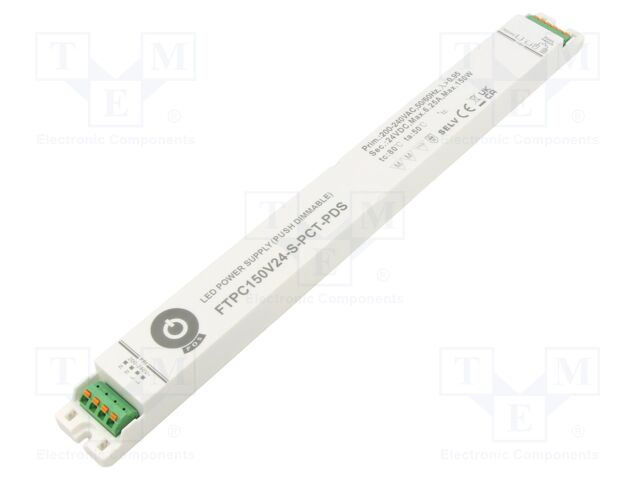 Power supply: switching; LED; 150W; 24VDC; 0÷6.25A; 180÷264VAC