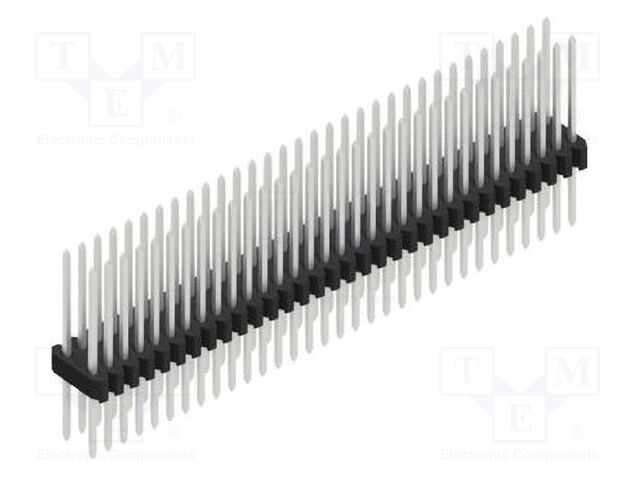 Connector: pin strips; pin header; male; PIN: 64; 1.27mm; THT; 2x32
