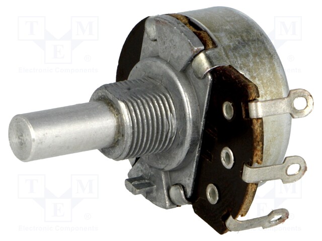 Potentiometer: shaft; single turn; 47kΩ; 500mW; ±20%; soldered; 6mm