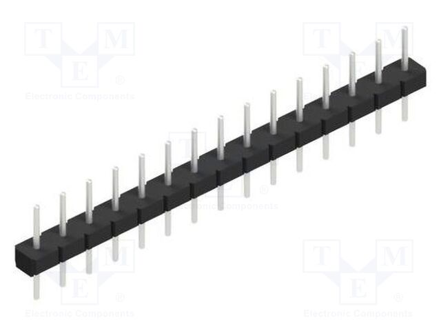 Connector: pin strips; pin header; male; PIN: 15; 2.54mm; THT; 1x15
