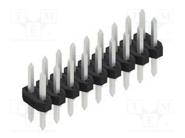 Connector: pin strips; pin header; male; PIN: 18; 2mm; THT; 2x9; 100V