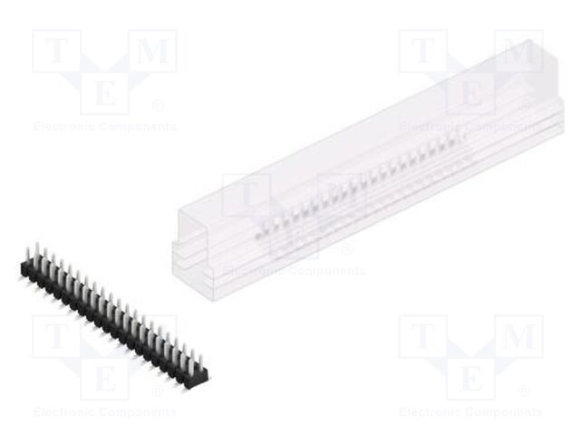Connector: pin strips; pin header; male; PIN: 42; 2.54mm; SMT; 2x21