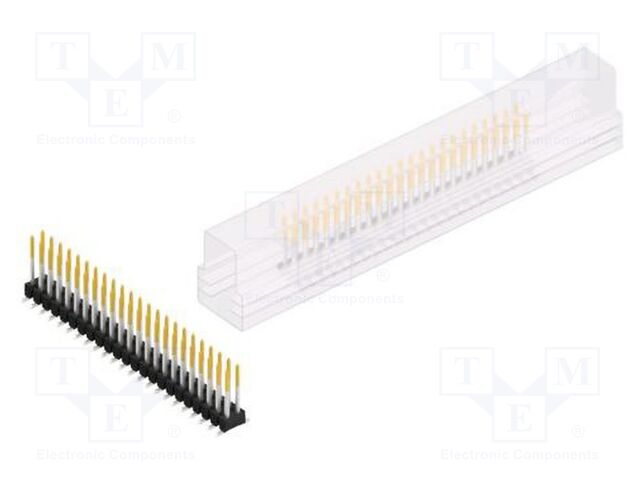 Connector: pin strips; pin header; male; PIN: 46; 2.54mm; SMT; 2x23