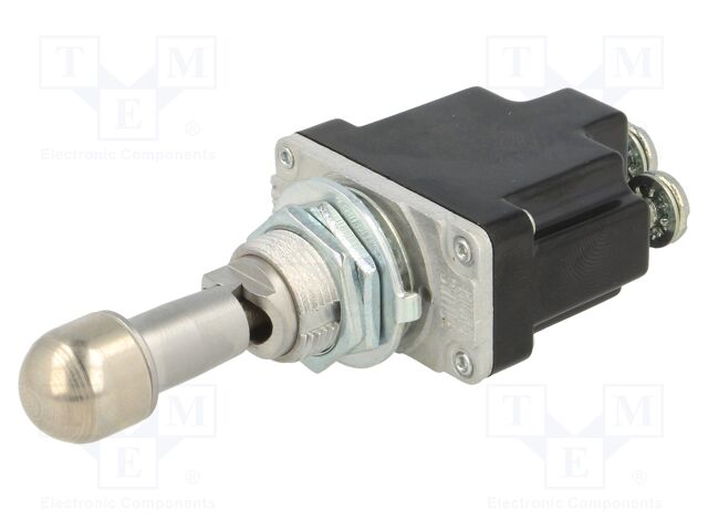 Switch: toggle; Pos: 3; SP3T; (ON)-OFF-(ON); 6A/230VAC; 15A/28VDC