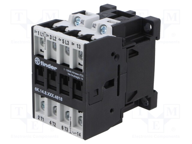 Contactor: 4-pole; for DIN rail mounting; 6K; IP20