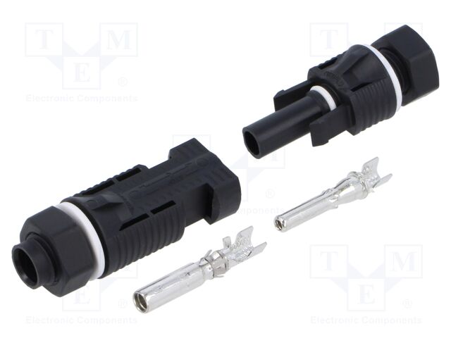 Connector: solar; male + female; 2.5÷6mm2; socket,plug; -40÷85°C