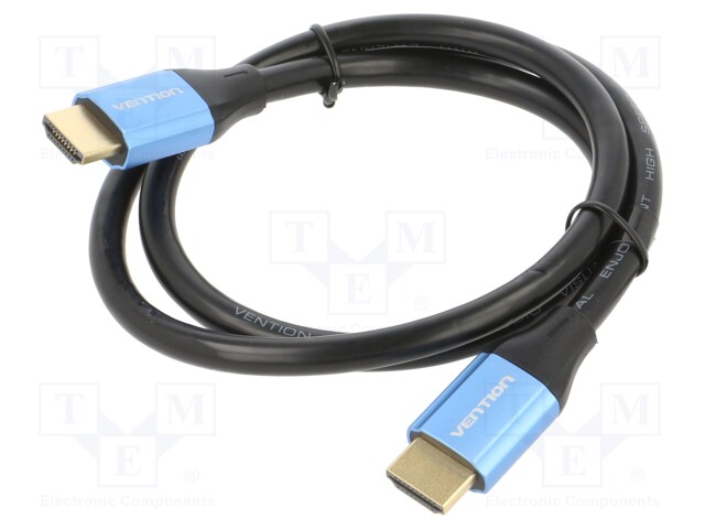 Cable; HDCP 2.2,HDMI 2.0; HDMI plug,both sides; PVC; Len: 0.75m