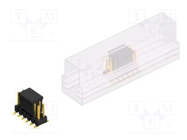 Connector: pin strips; pin header; male; PIN: 12; 2.54mm; SMT; 2x6
