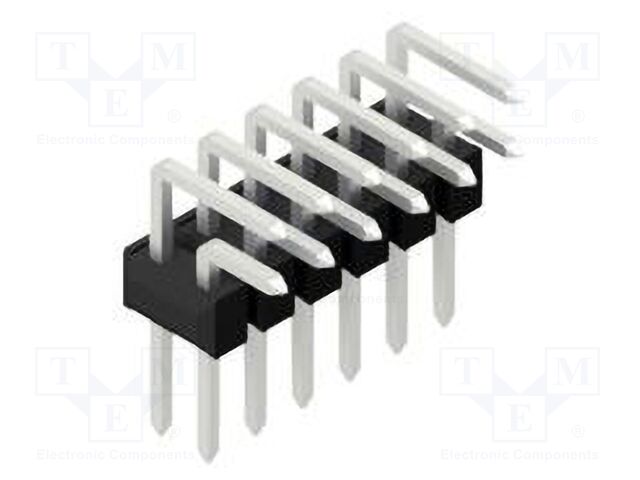 Connector: pin strips; pin header; male; PIN: 12; 2.54mm; THT; 2x6