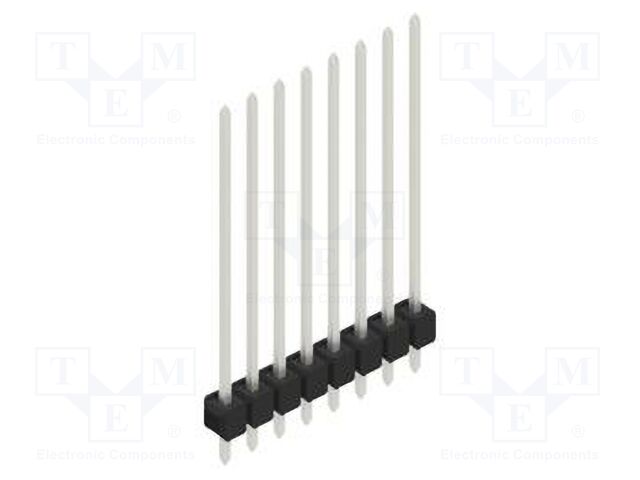 Connector: pin strips; pin header; male; PIN: 8; 2.54mm; THT; 1x8
