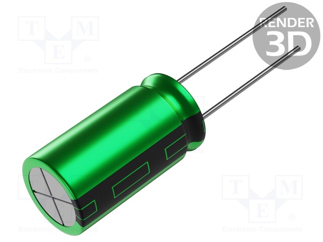 Capacitor: electrolytic; THT; 47uF; 50VDC; Ø10x20mm; ±20%; 2000h