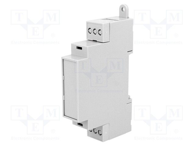 Enclosure: for DIN rail mounting; Y: 90.2mm; X: 18.1mm; Z: 57.5mm