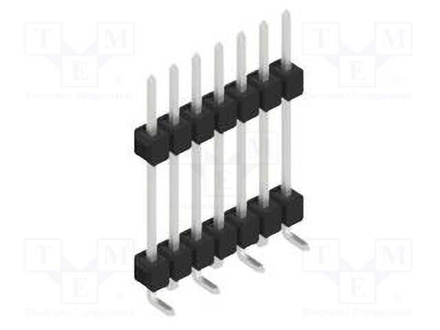 Connector: pin strips; pin header; male; PIN: 7; 2.54mm; SMT; 1x7