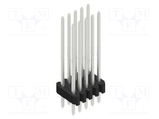 Connector: pin strips; pin header; male; PIN: 10; 1.27mm; THT; 2x5