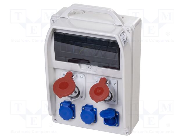 Electric switchboard; IP44; wall mount; Enclos.mat: ABS