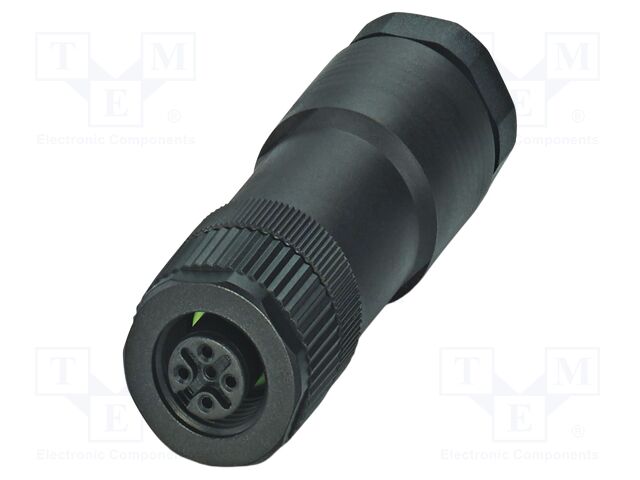 Connector: M12; plug; PIN: 5; 48V; straight; IP67; screw terminal