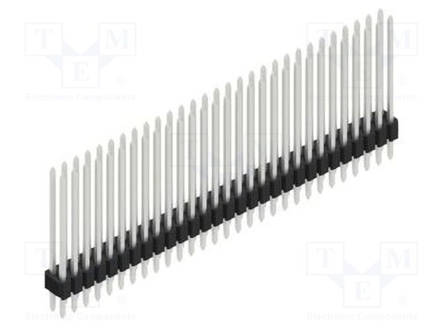 Connector: pin strips; pin header; male; PIN: 58; 1.27mm; THT; 2x29