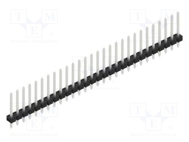 Connector: pin strips; pin header; male; PIN: 28; 2.54mm; THT; 1x28