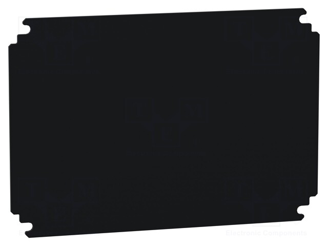 Mounting plate; bakelite; black