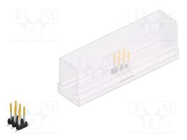 Connector: pin strips; pin header; male; PIN: 6; 2mm; SMT; 2x3; 100V