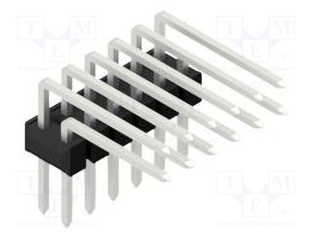 Connector: pin strips; pin header; male; PIN: 12; 2.54mm; THT; 2x6