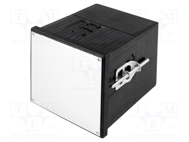 Enclosure: panel; X: 96mm; Y: 96mm; Z: 109.5mm; black; Series: Uninorm