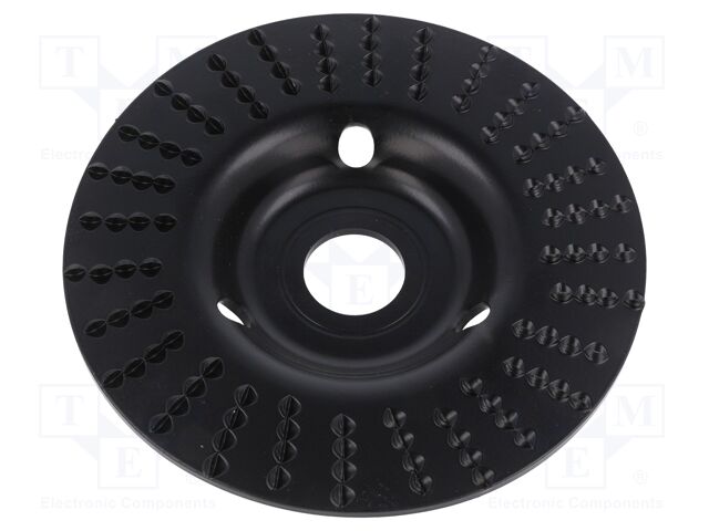 Grinding wheel; 125mm; prominent,with rasp