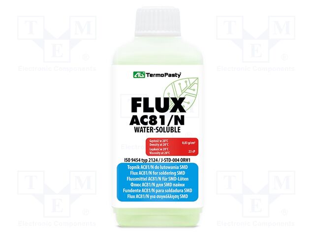 Flux: rosin-free; highly active; liquid; bottle; 100ml; Flux: SW25