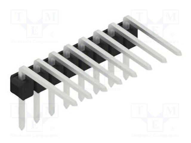 Connector: pin strips; pin header; male; PIN: 8; 2.54mm; THT; 1x8