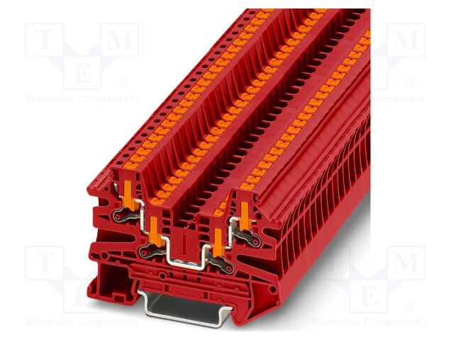 Splice terminal: rail; PTV; 24A; 800V; push-in; PA; L: 45.7mm