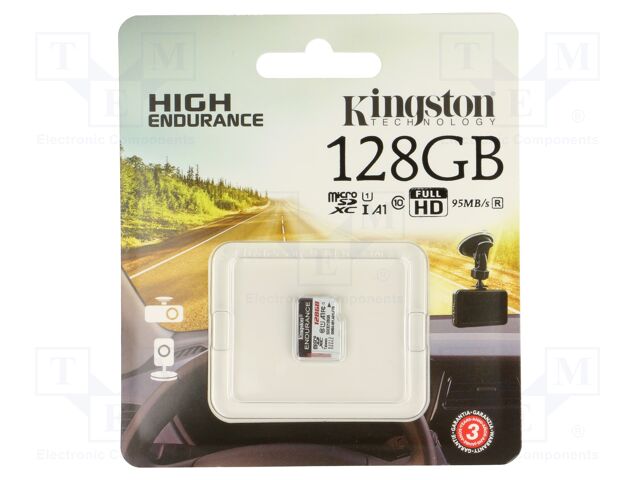 Memory card; microSD; R: 95MB/s; W: 45MB/s; UHS-I U1; 128GB
