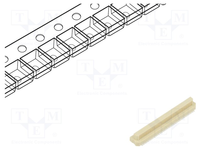 Connector: PCB to PCB; male; PIN: 100; 0.5mm; Archer .5; SMT