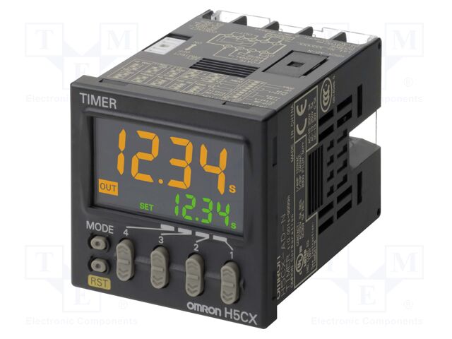 Timer; Range: 0,01s÷9999h; SSR; 100÷240VAC; H5CX; 30VDC/100mA; IP66