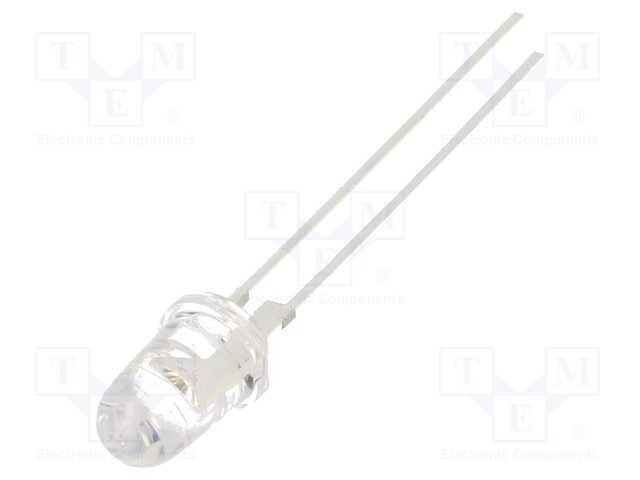 LED; 5mm; green; 160000÷180000mcd; 8°; 70mA; 2.8÷3.6V; Front: convex